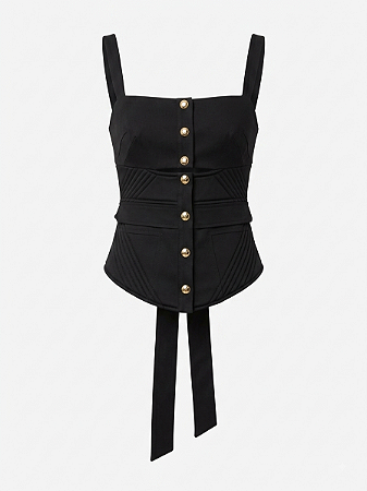 Corselet pesponto preto Skunk- tam 42