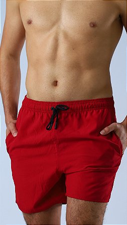 Short Praia Vermelho Rubi