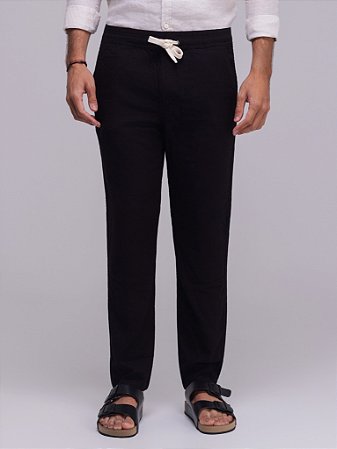 Calça Linho Preta
