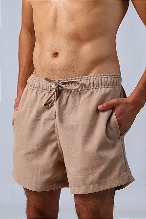 Short Linho Píer Cáqui
