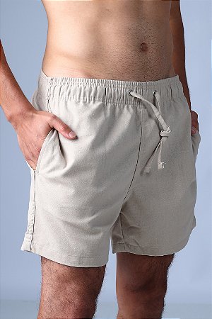 Short Linho Píer Bege