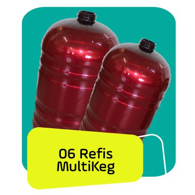 Kit Refil Multkeg 06 Unidades 30L