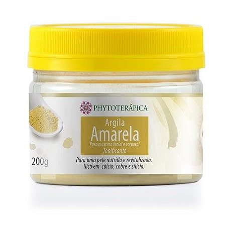 Argila Amarela em pó 200g - Phytoterápica