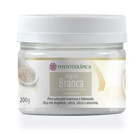 Argila Branca em pó 200g - Phytoterápica