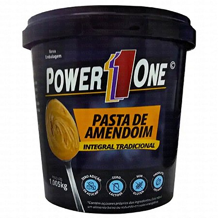 Pasta de Amendoim Integral Lisa 1kg - Power One