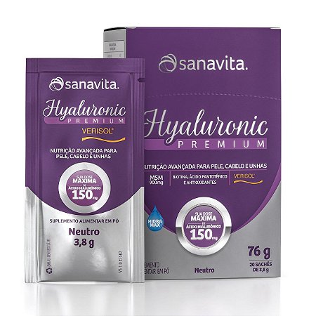 Hyaluronic Premium Verisol® 150mg  20 sachês - Sanavita