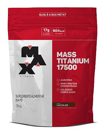 Hipercalórico Mass Titanium 17500 3kg - Max Titanium