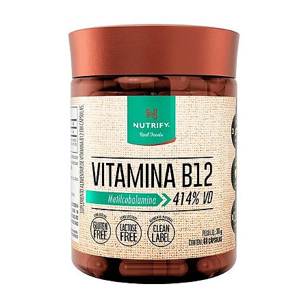 Vitamina B12 60 cápsulas - Nutrify