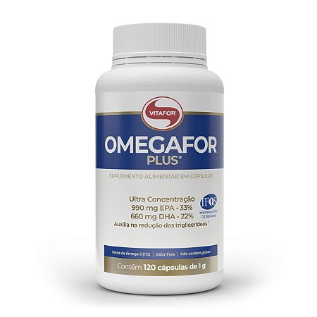 Ômega 3 Omegafor Plus 1000mg 120 cápsulas - Vitafor