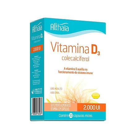 Vitamina D3 2000UI 60 cápsulas - Althaia Equaliv