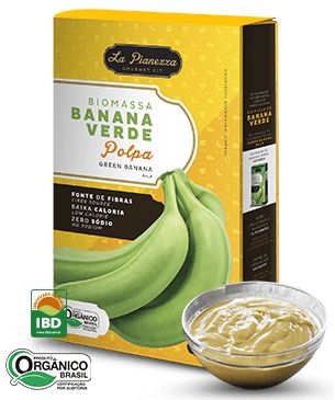 Biomassa de Banana Verde Orgânica Polpa 250g - La Pianezza