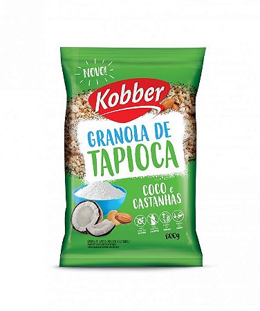 Granola de Tapioca Coco e Castanhas 600g - Kobber