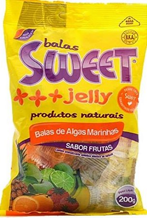 Balas de Algas Marinhas sabor Frutas 200g - Sweet Jelly