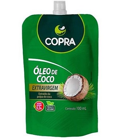 Óleo de Coco Extra Virgem 100ml em sachê - Copra