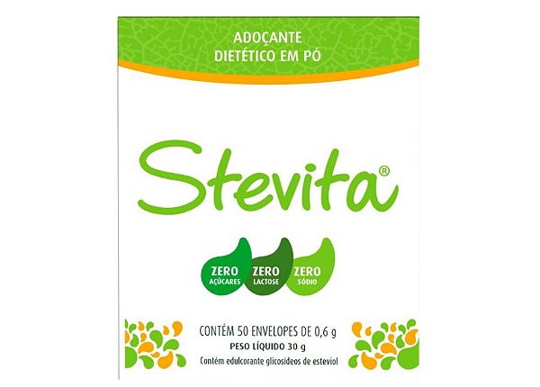 Adoçante de Stévia 50 envelopes - Stevita