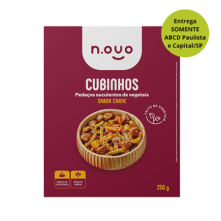 Cubinhos Veganos sabor Carne 250g - N.OVO