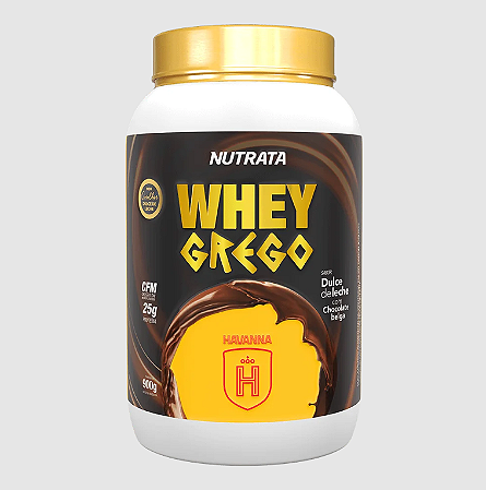 Whey Grego 3W Dulce de Leche Havanna com Chocolate Belga 900g - Nutrata