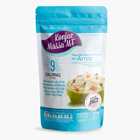 Massa de Konjac Tipo Arroz 200g - Konjac Massa MF