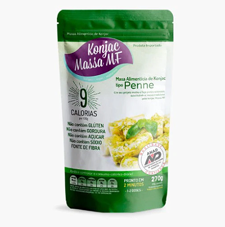 Massa de Konjac Tipo Penne 200g - Konjac Massa MF