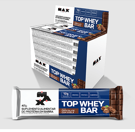 Barra de Proteína Top Whey Bar 41g - Max Titanium