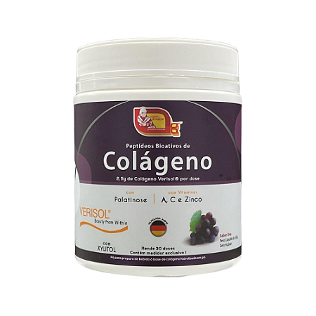 Colágeno Hidrolisado Verisol sabor Uva 300g - Mosteiro Dévakan