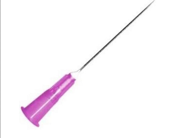 Agulha Hipodérmica Descartável BD - 24G 1/2  ( 0,55mm x 20mm) - Violeta - 100 unidades