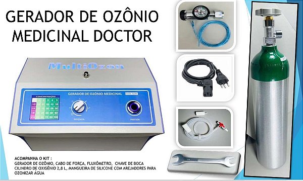 Kit Gerador de Ozônio Medicinal MultiOzon S/ Vácuo