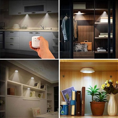 Lampada Spot Inteligente Luz Led Sem Fio Com Controle Remoto