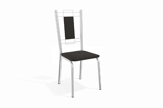 Par de Cadeiras Florença - Ref. 2C005 - Estampa: 110 (Preto) - Kappesberg