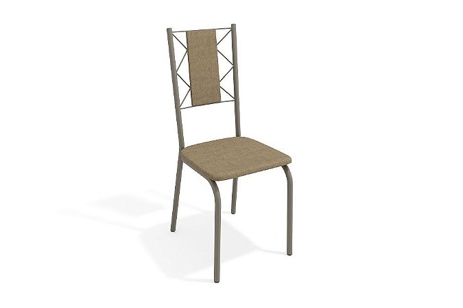 Par de Cadeiras Lisboa - Ref. 2C076 - Estampa: 31 (Capuccino) Nikel - Kappesberg