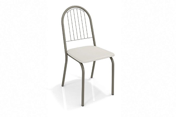 Par de Cadeiras Noruega - Ref. 2C077 - Estampa: 106 (Branco) Nikel - Kappesberg