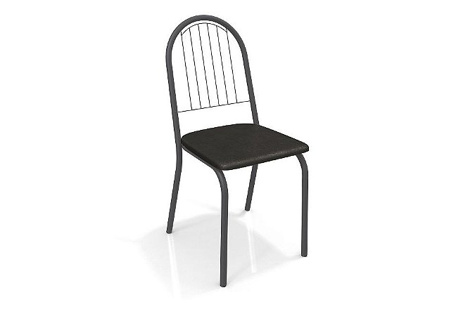 Par de Cadeiras Noruega - Ref. 2C077 - Estampa: 110 (Preto) Preto - Kappesberg