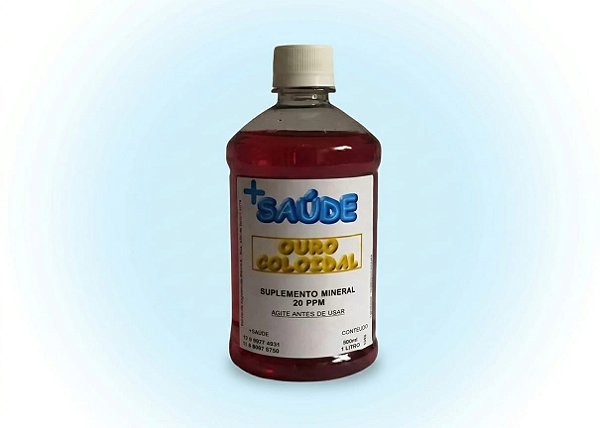 Ouro Coloidal 20 Ppm 500ml