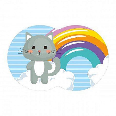 Tapete de porta meio redondo de gato personalizado nome de texto, bonito desenho  animado animal gatos tapetes de porta interna para entrada tapete de porta  frontal traseira tapete antiderrapante absorvente tapete de