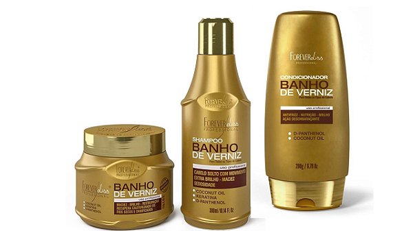 Kit Banho de Verniz Forever Liss 3 Unidades