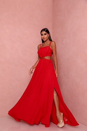 Vestido Longo Mila Vermelho