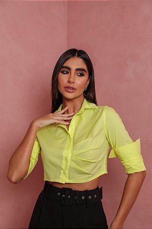 Cropped Camisa Stela Lima