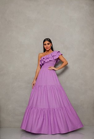 Vestido Longo Juliana Lilas