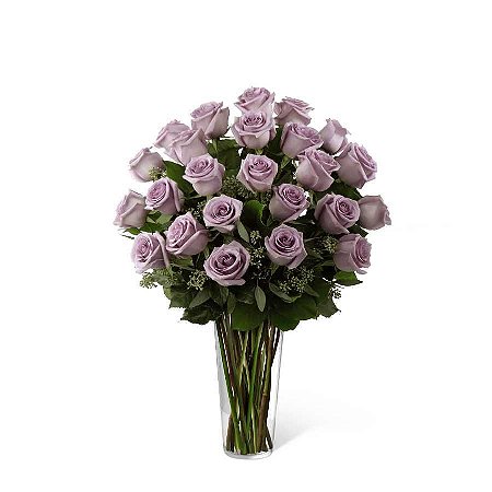 VASE WITH LILAC ROSES