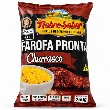 FAROFA PRONTA SABOR CHURRASCO - 250G
