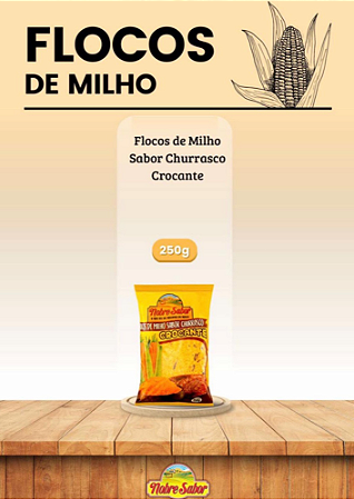 FLOCOS DE MILHO SABOR CHURRASCO