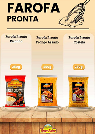 FAROFA PRONTA SABOR FRANGO ASSADO