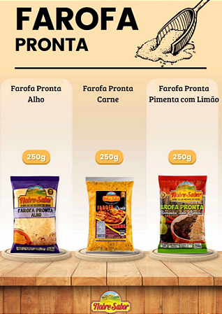 FAROFA PRONTA SABOR CARNE
