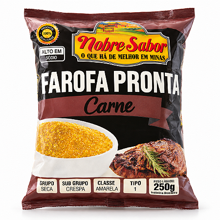 FAROFA PRONTA SABOR CARNE -250G