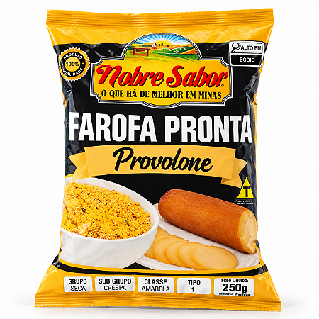 FAROFA PRONTA SABOR PROVOLONE - 250G