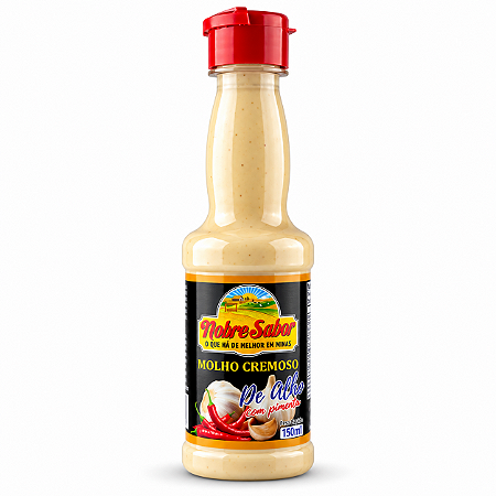 MOLHO CREMOSO DE ALHO COM PIMENTA - 150ML