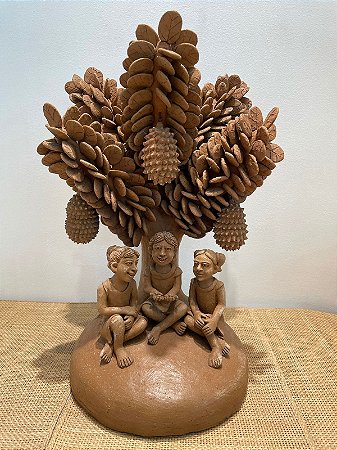 Jaqueira com três crianças - Sil de Capela, AL.
