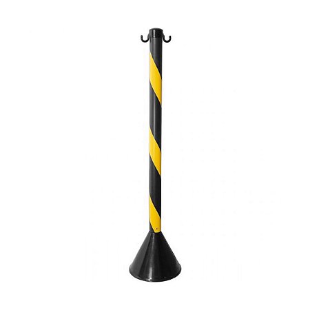 Pedestal Plastico Zebrado Pt/Am - 90cm - Desmontado