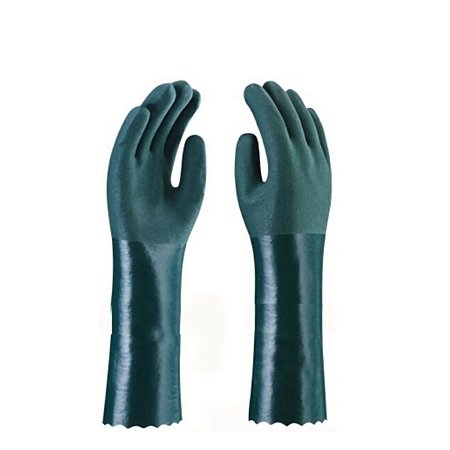 Luva De Pvc Forrada Palma Aspera 45cm - C.A. 34570