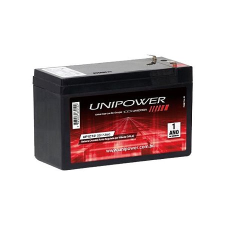 Bateria Selada Vrla 12v 7,2ah Unipower